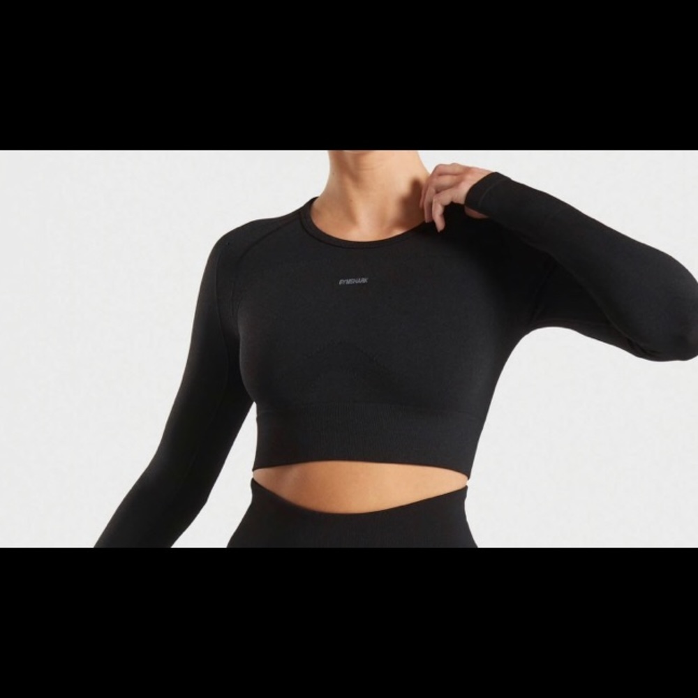 Gym shark long sleeve Flex crop top